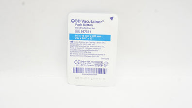 BD 367341 Vacutainer Push Button Blood Collection Set 25G x 3/4inch x 12inch